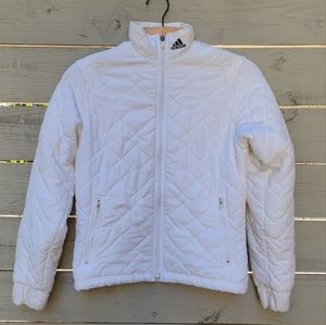 Vintage Y2K Adidas Quilted Lightweight Puffer Bomber Jacket